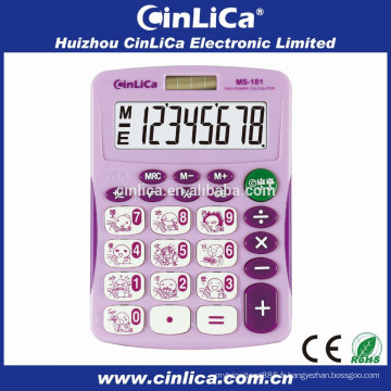 Electronic Big Display Calculator Télécharger la cellule solaire avec une couverture dure MS-181